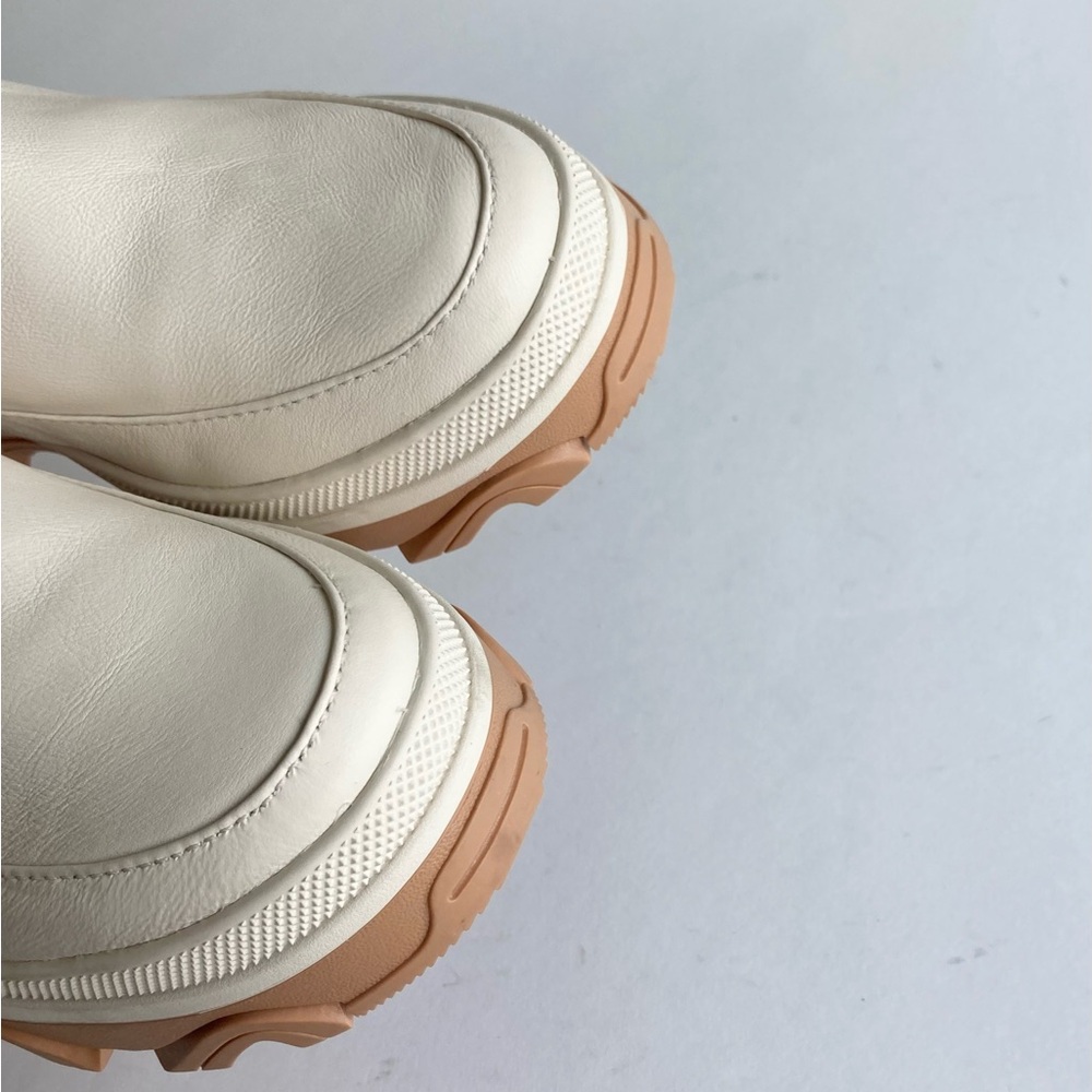 New Sorel Natural Seasalt Waterproof Leather Lug Outsole Chelsea Boots size 7.5 - Picture 14 of 14
